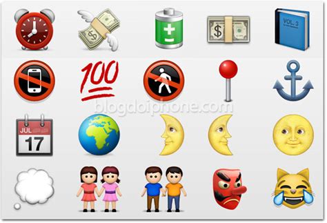 Lista Emoji : Símbolos emoji nativas em iOS e Android .